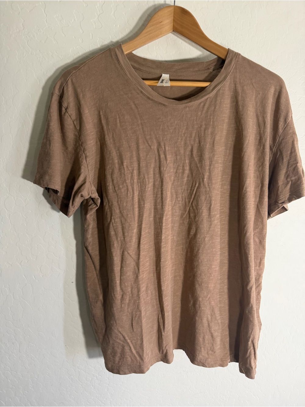 Pact Organic Cotton Softspun Crewneck Short Sleeve Tee Tan / Taupe Large